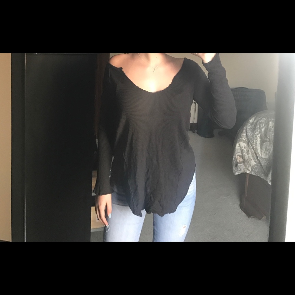 Urban Outfitters Brown Long Sleeve Shirt